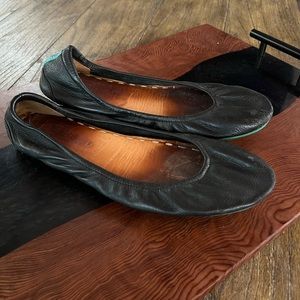Tieks black flats size 10